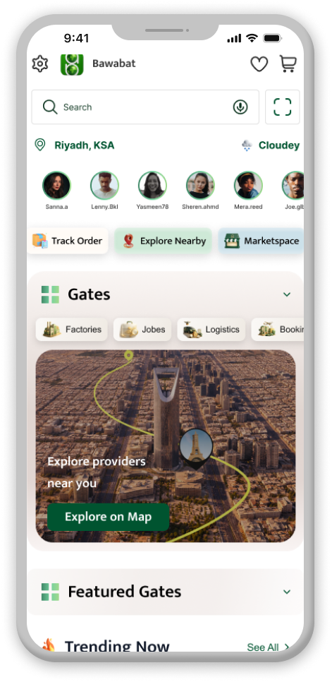 Bawabat gates on mobile